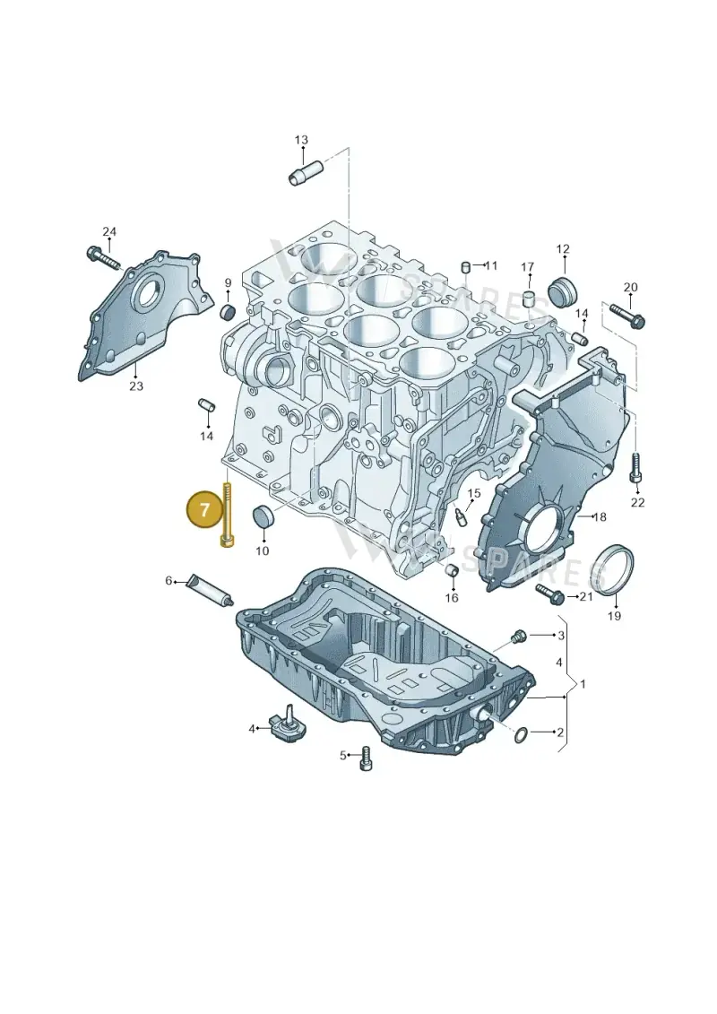 N90365801 — Volkswagen Passat CC (2011-2016) diagram 691103200, position 7