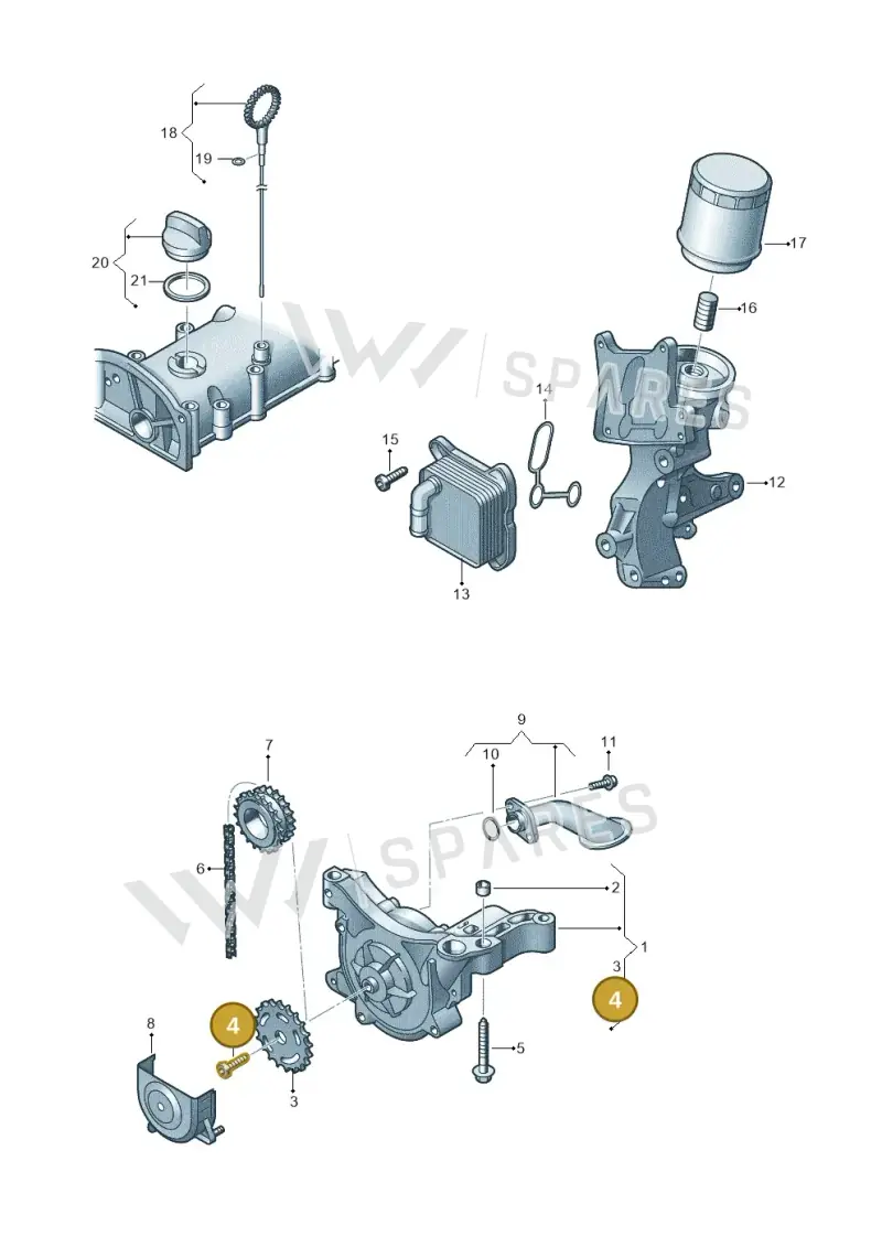 N90365901 — Volkswagen Polo (2012-2014) diagram 649115010, position 4