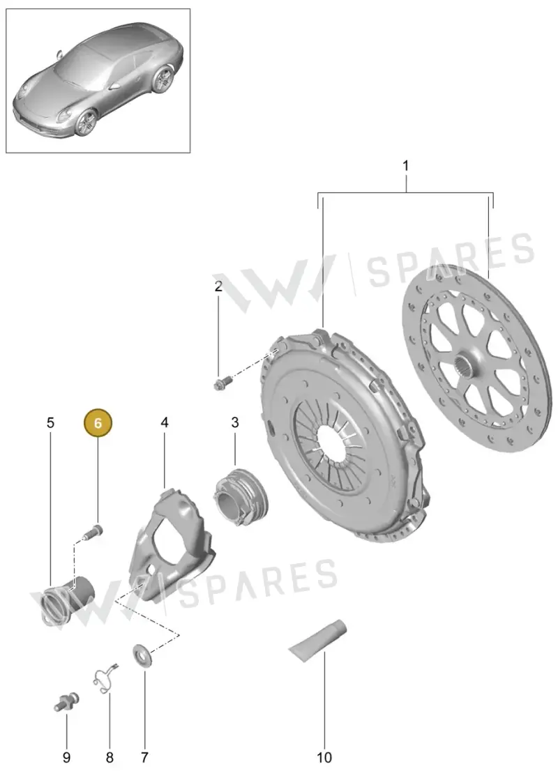 N90366301 — Porsche 991 Carrera 4 (2011-2016) diagram p38301000, position 6
