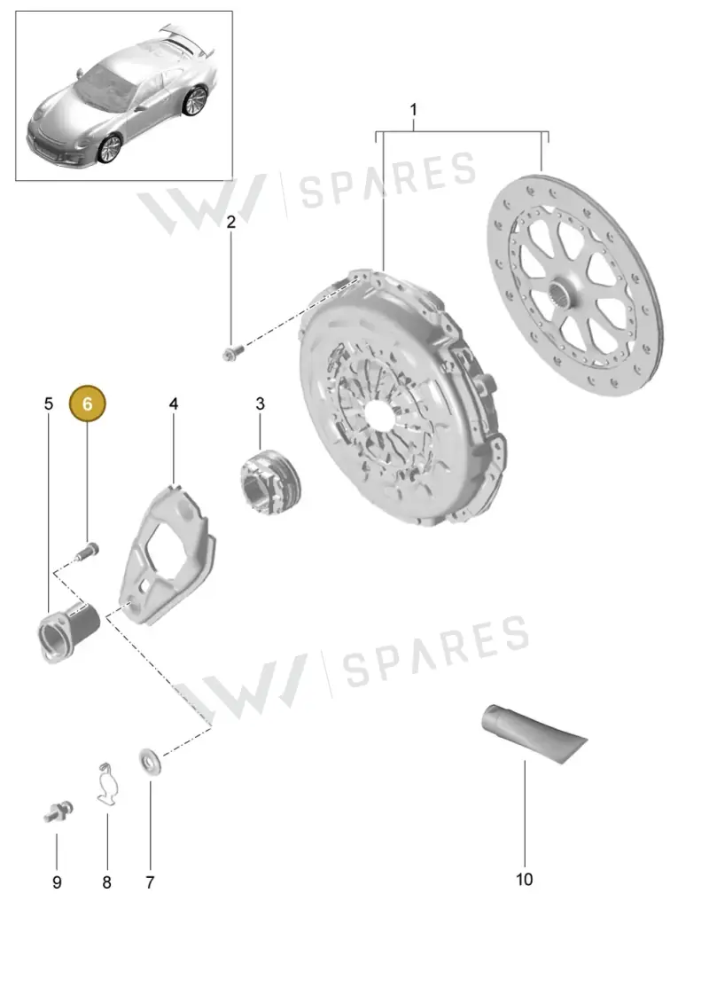 N90366301 — Porsche 911 (2013-2020) diagram p41301000, position 6