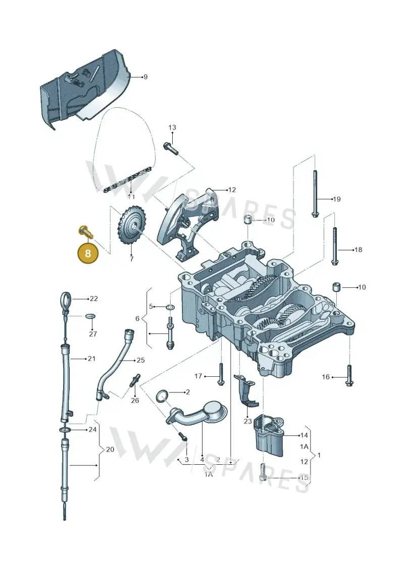 N90366303 — Volkswagen JETTA                  06> (2005-) diagram 462115150, position 8