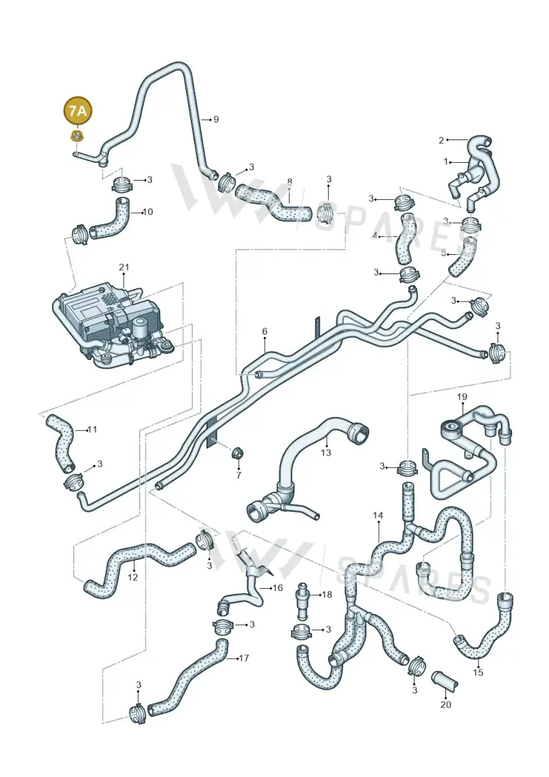 N90367503 — Audi A8/S8/qu. lang    08> (2007-) diagram 291261310, position 7A