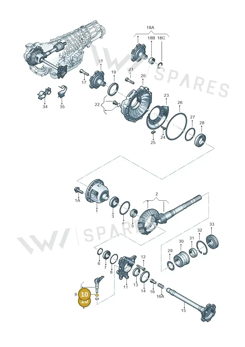 N90368402 — Volkswagen Phaeton 4motion (2010-2016) diagram 218409570, position 10