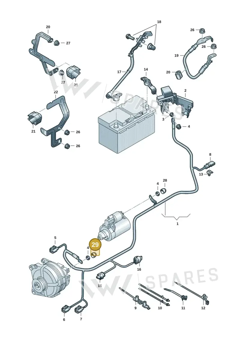 N90403002 — Volkswagen Caddy Maxi Kombi (2020-2024) diagram 2ka971002, position 29