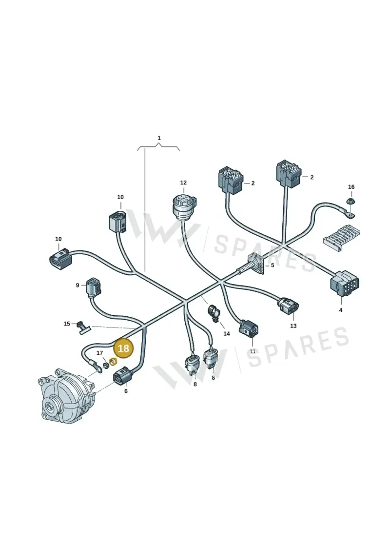 N90403004 — Volkswagen Single-cab transp. (2019-2024) diagram 7em971005, position 18