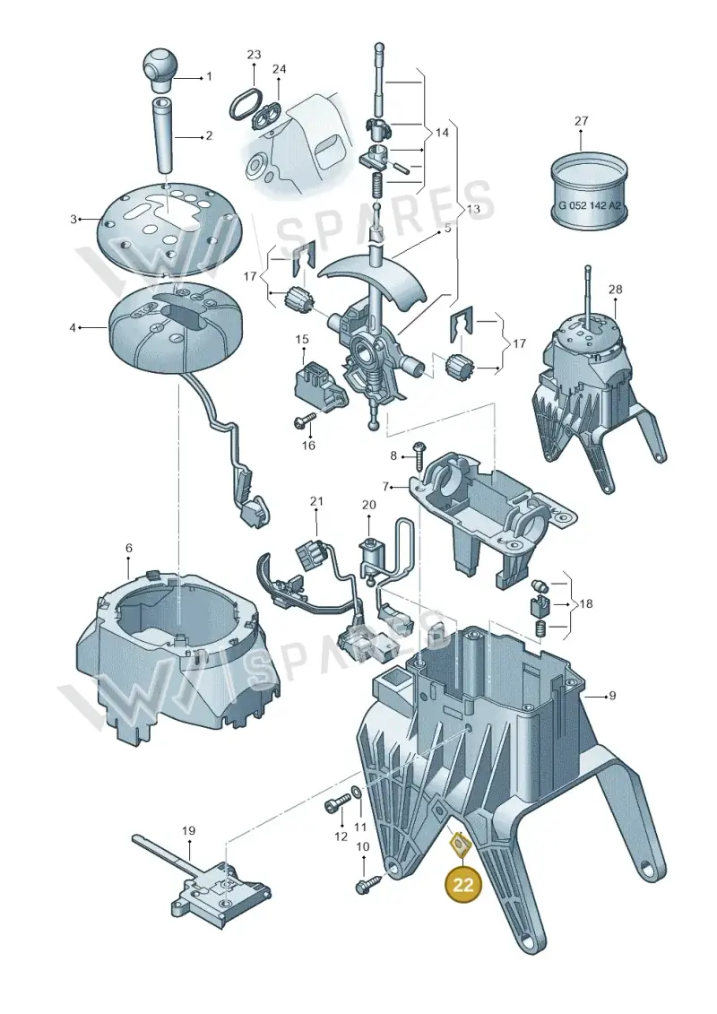 N90410102 — Audi A2 (2000-2005) diagram 248713150, position 22