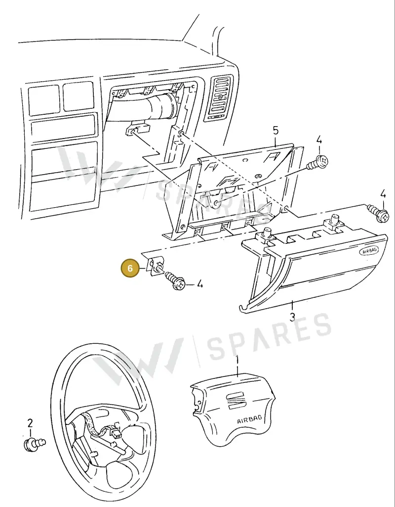 N90419003 — Volkswagen POLO CLASSIC/VARIANT (1996-1999) diagram 138880100, position 6