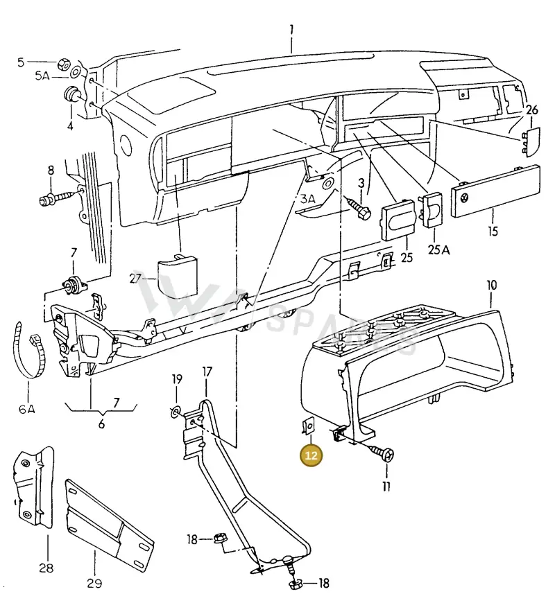 N90419003 — Volkswagen GOLF CABRIO (2002-2002) diagram 234857000, position 12