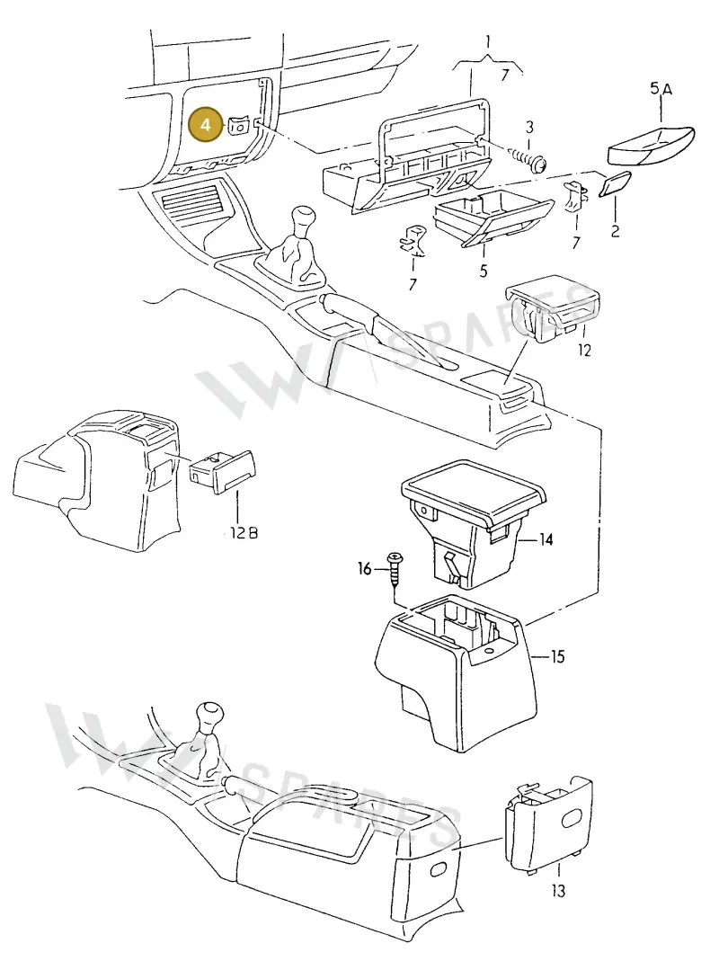 N90419003 — Volkswagen GOLF CABRIO (2002-2002) diagram 234857300, position 4