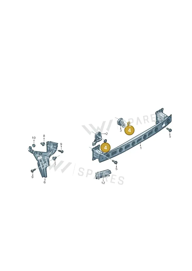 N90436903 — Audi A3 Sportback (2016-2020) diagram 890807500, position 4