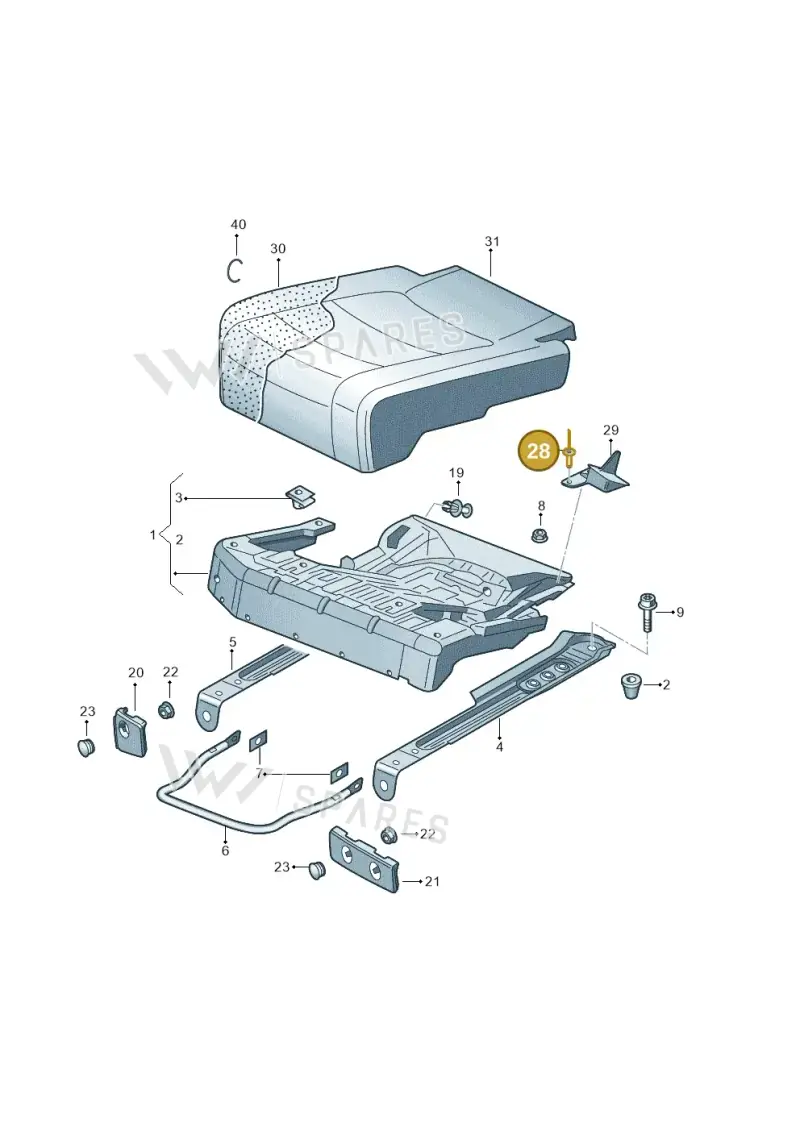 N90437401 — Volkswagen Tiguan 4Motion (2011-2018) diagram 719885020, position 28