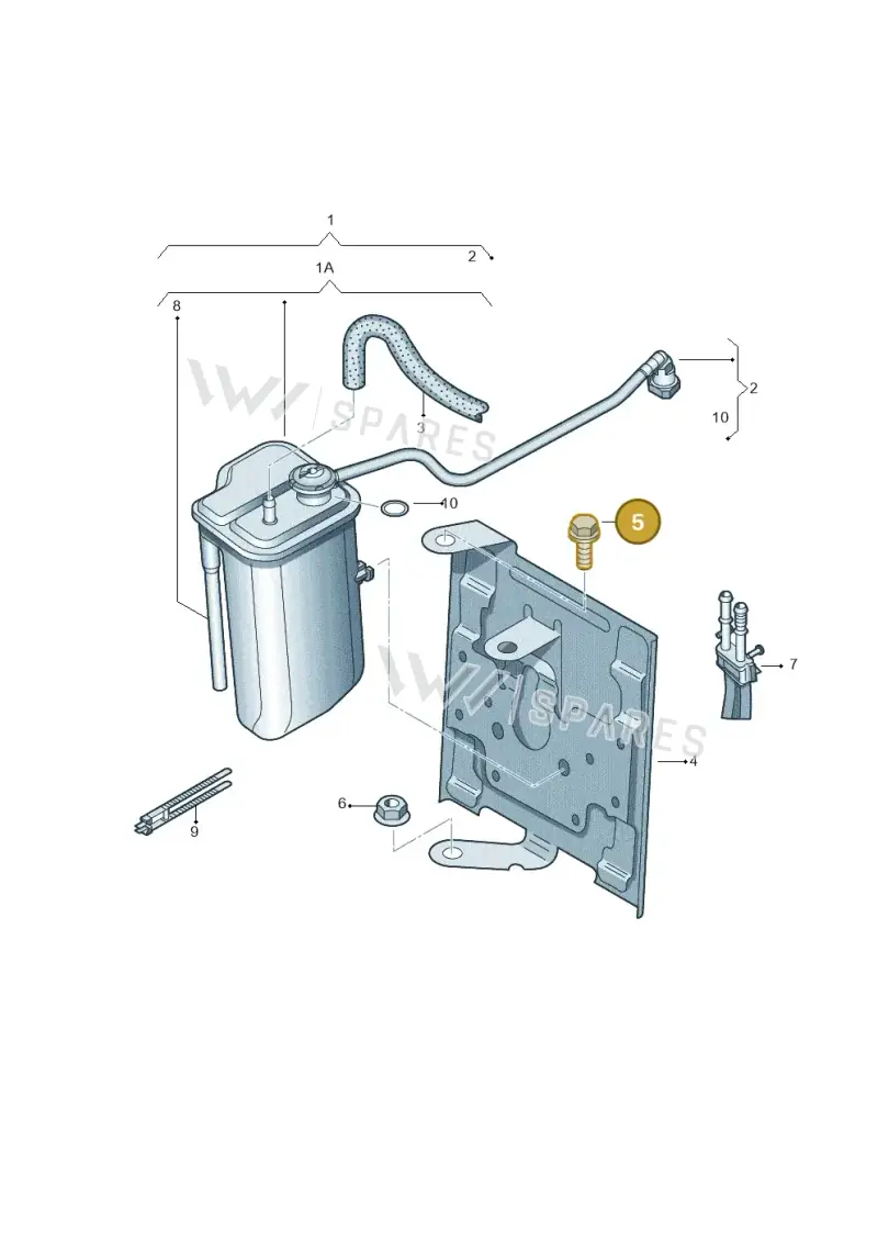 N90440706 — Volkswagen Jetta 2.0 (2015-2015) diagram 412201800, position 5
