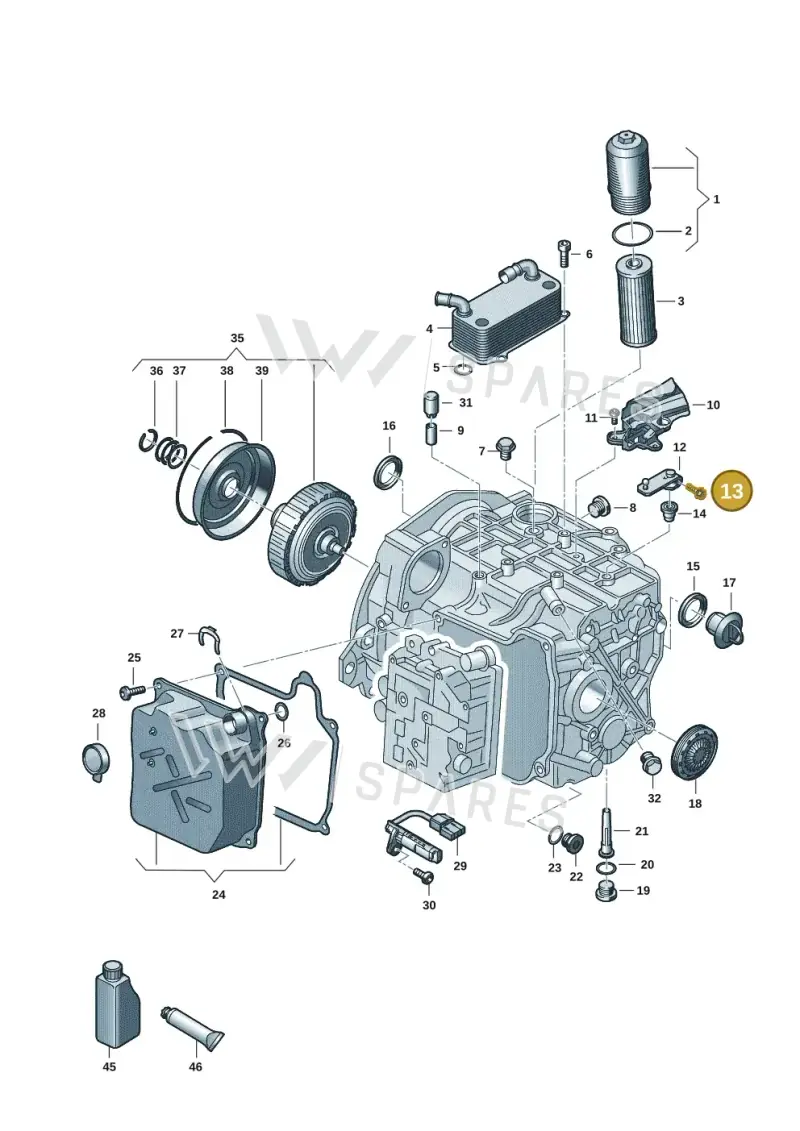 N90441603 — Volkswagen Transport. multivan (2019-2024) diagram 861300955, position 13
