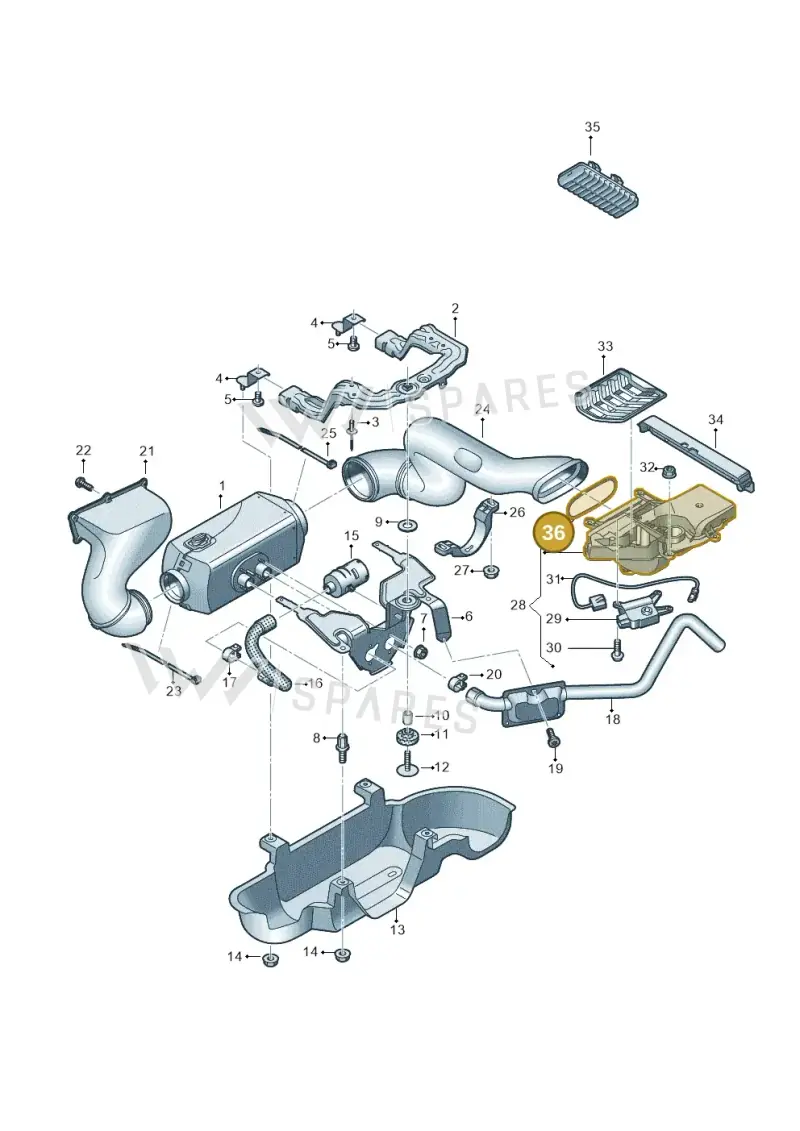 N90443501 — Volkswagen MAN TGE 55 (2016-2021) diagram 806819550, position 36