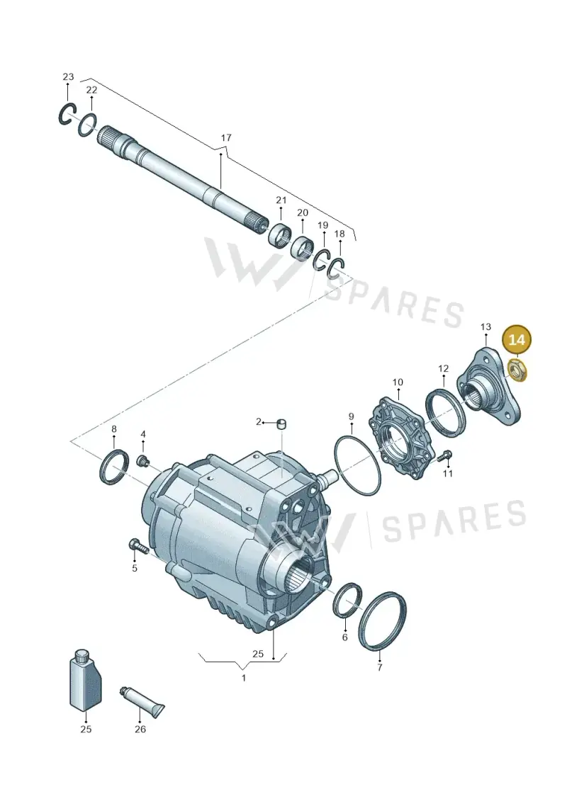 N90443801 — Volkswagen Arteon (2017-2023) diagram 828409100, position 14