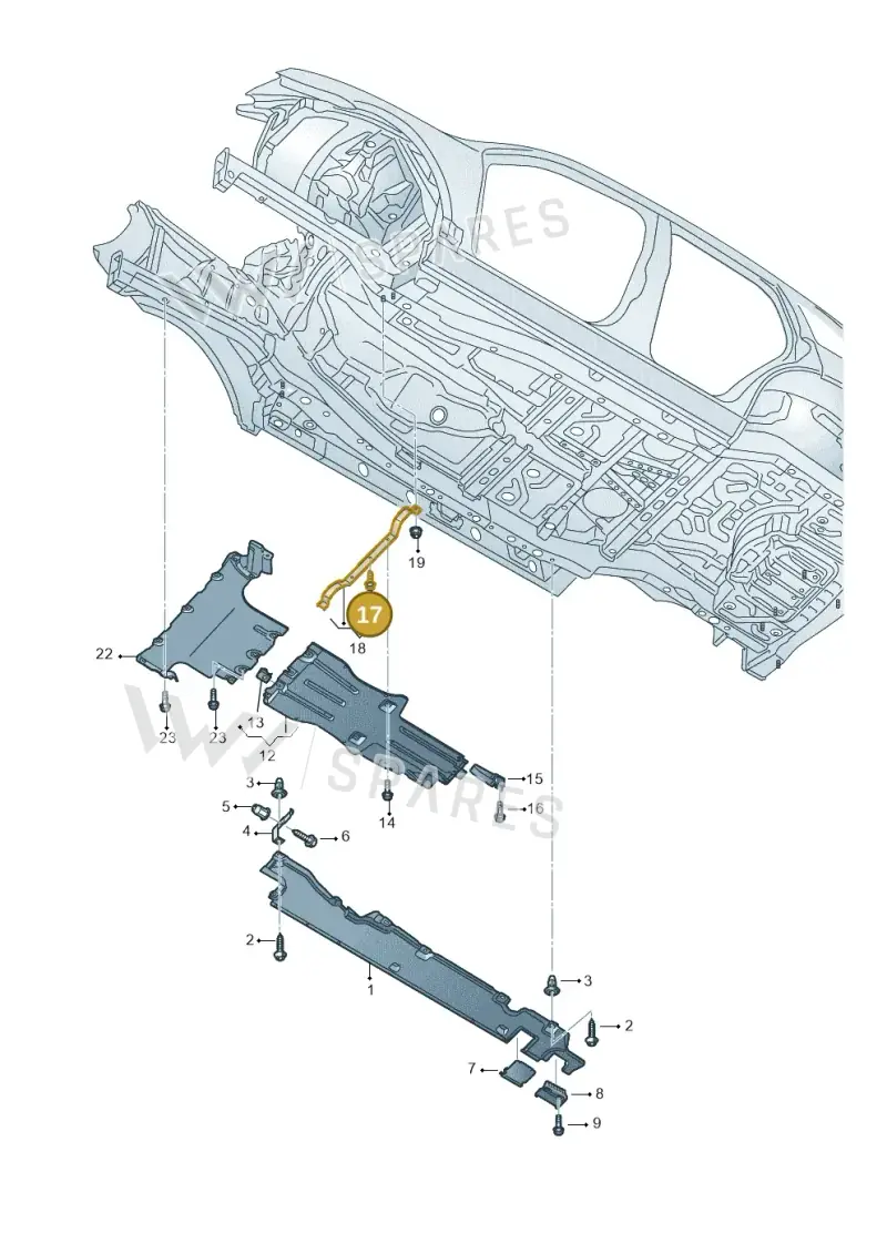 N90444601 — Volkswagen Touareg (2005-2006) diagram 274825100, position 17