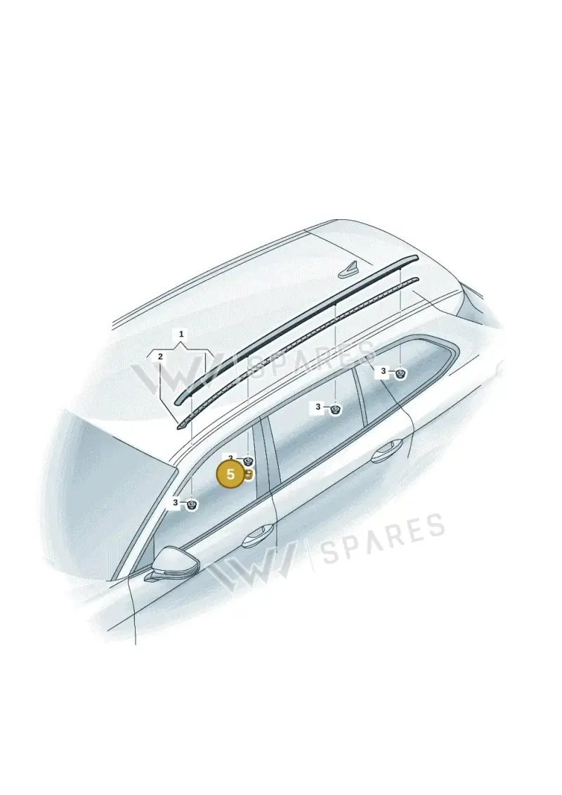 N90450201 — Volkswagen Passat estate (2023-) diagram 3j0860100, position 5