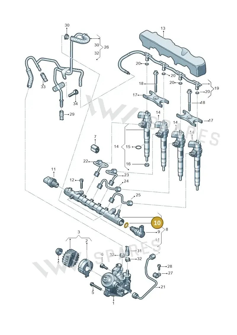 N90451902 — Volkswagen Caddy Maxi Kombi (2020-2024) diagram 746130000, position 10
