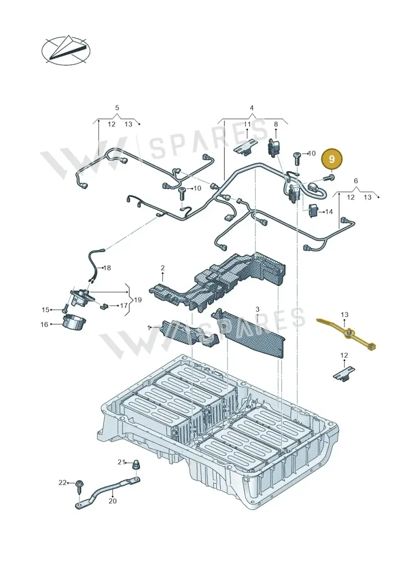 N90455206 — Volkswagen Passat saloon (2014-2024) diagram 793915800, position 9