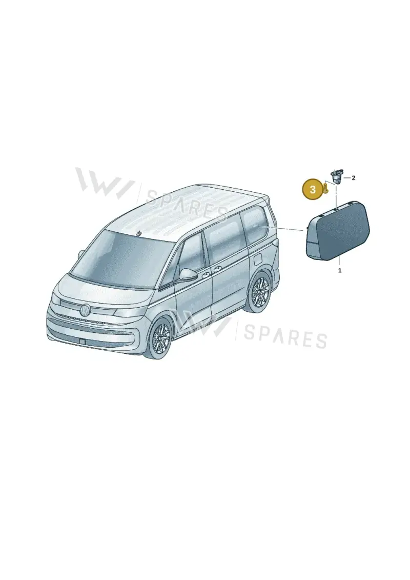 N90455206 — Volkswagen Multivan (2021-) diagram 7t0067100, position 3