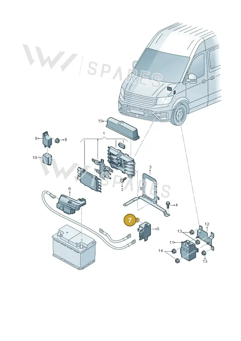 N90455301 — Volkswagen MAN TGE 55 (2016-2021) diagram 806937200, position 7