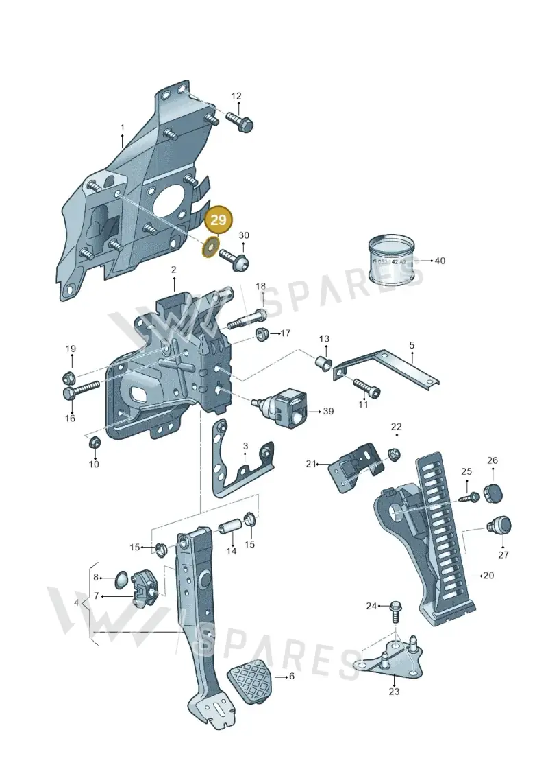 N90477302 — Audi R8 qu. 5.2 (2012-2015) diagram 618721600, position 29