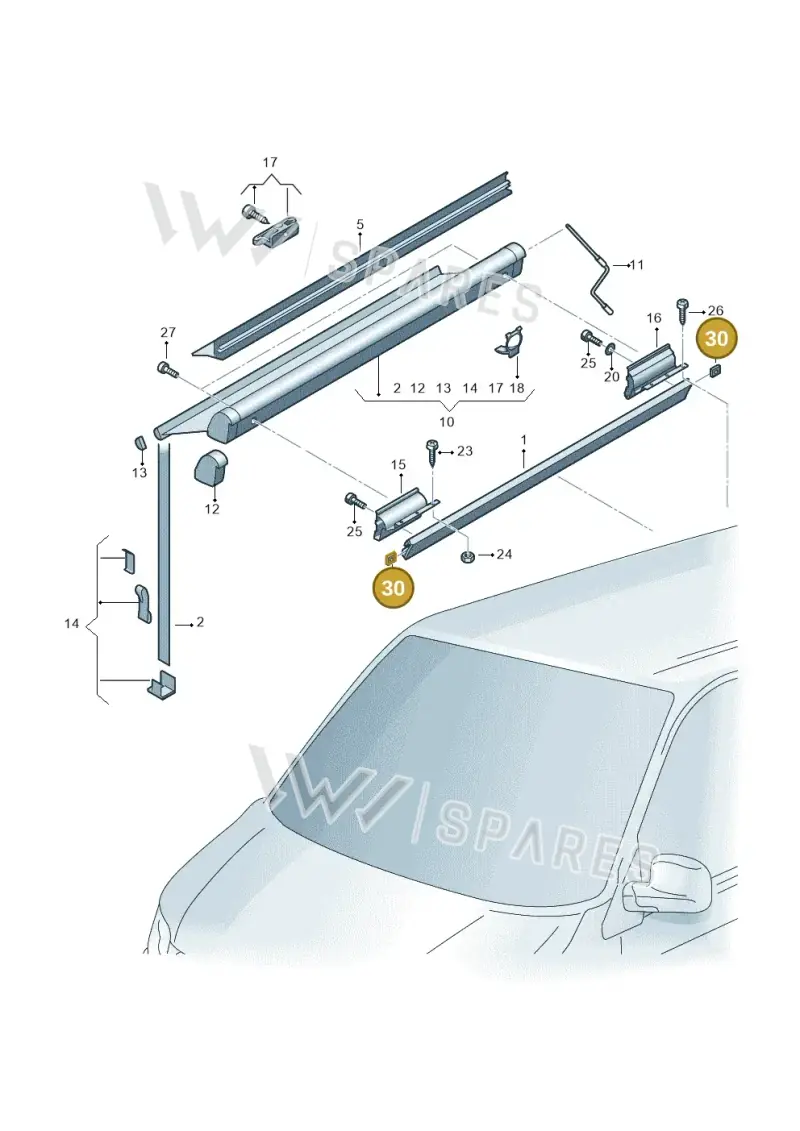 N90482301 — Volkswagen Caravelle (2019-2024) diagram 452067200, position 30