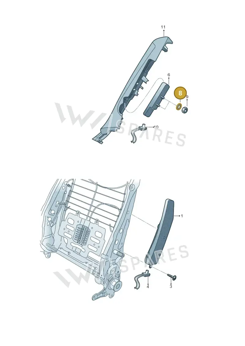 N90483502 — Volkswagen ID.7 Limousine Pro (2023-) diagram 793880200, position 8