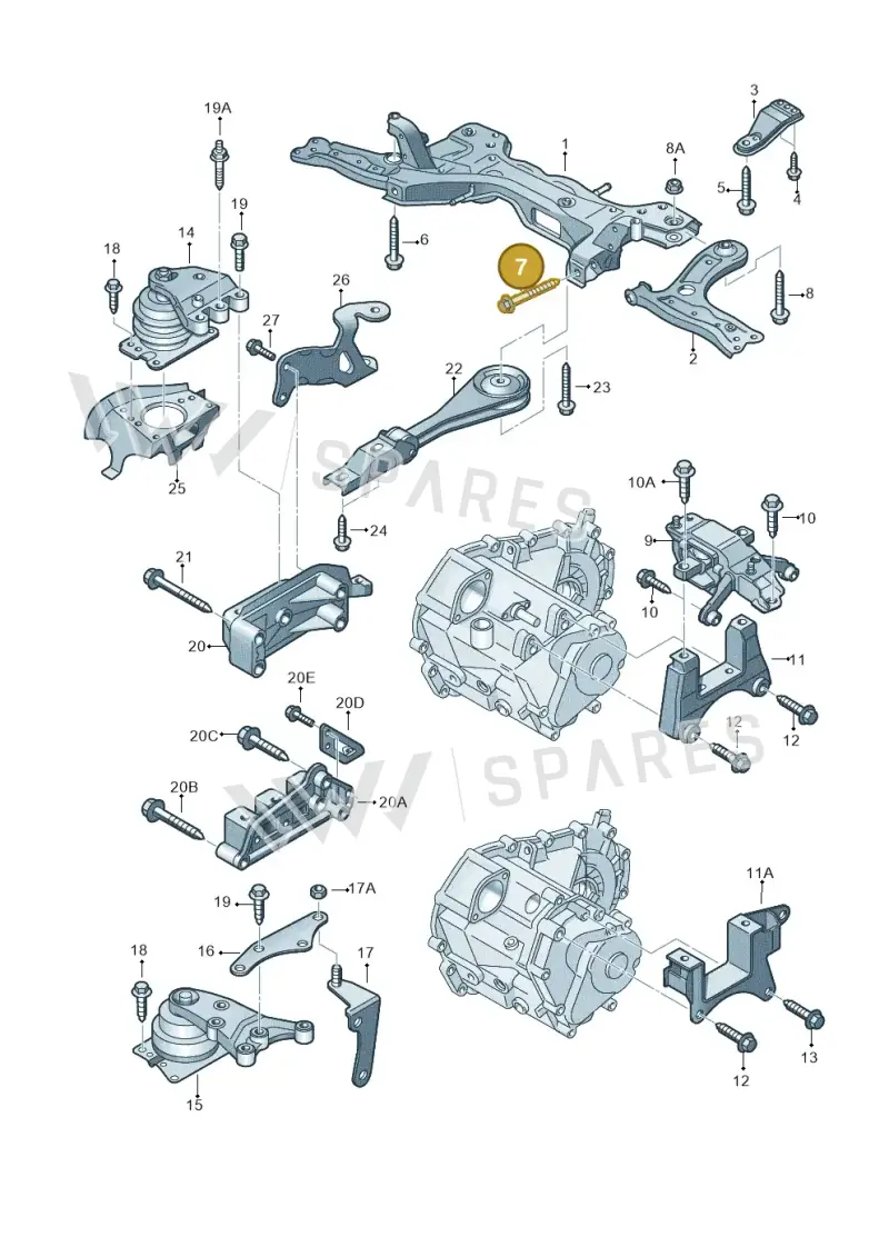 N90484004 — Volkswagen Polo (2012-2014) diagram 747199250, position 7