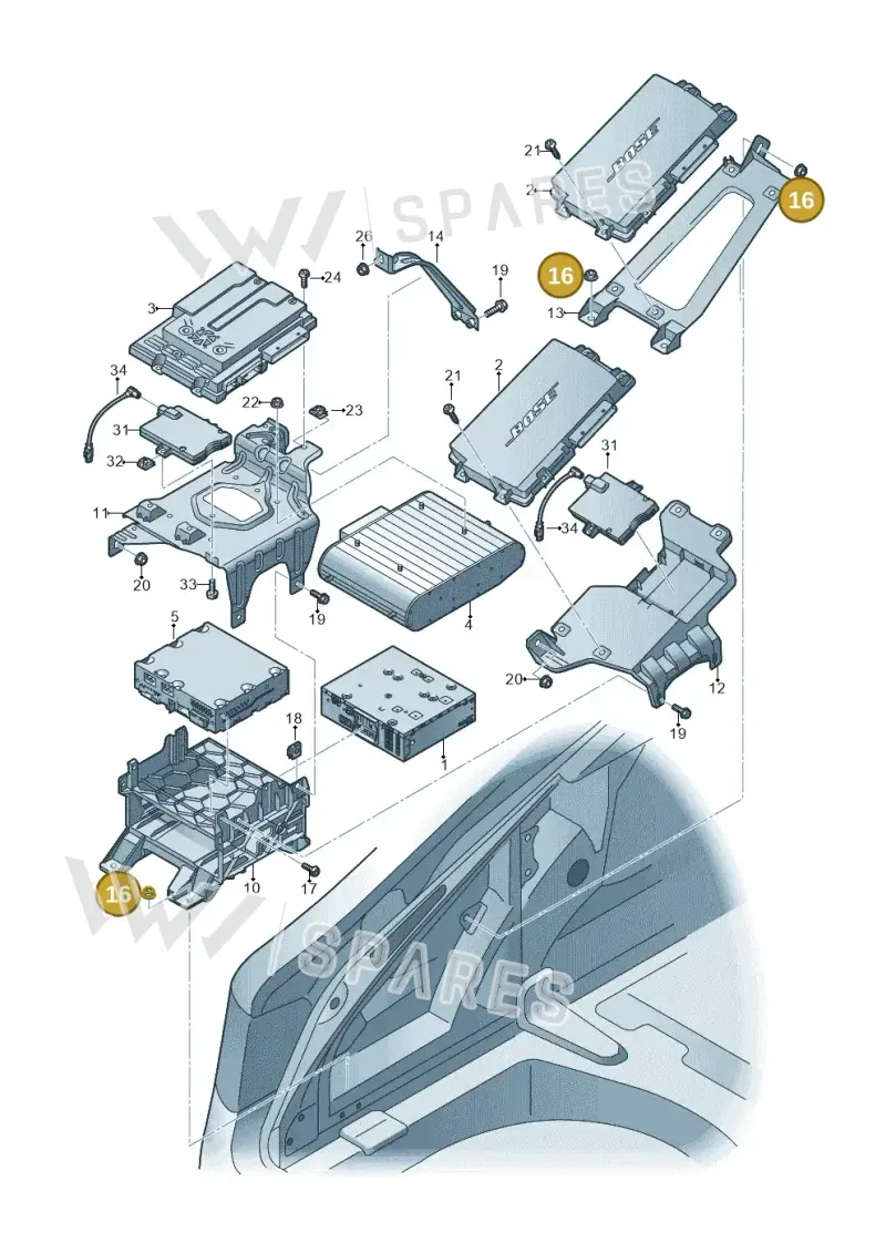 N90486102 — Audi A6 Avant (2012-2018) diagram 711035400, position 16