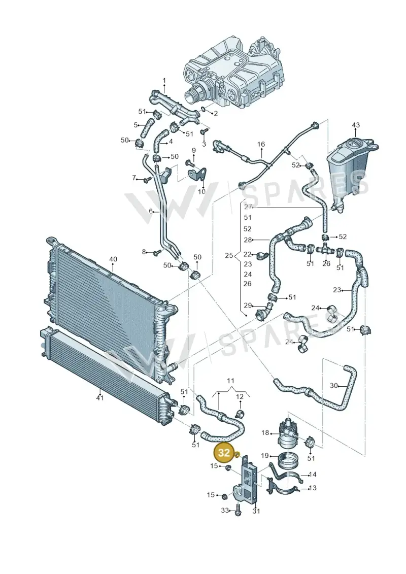 N90486102 — Audi Q5 qu. 2.0 TDI (2012-2017) diagram 751121620, position 32