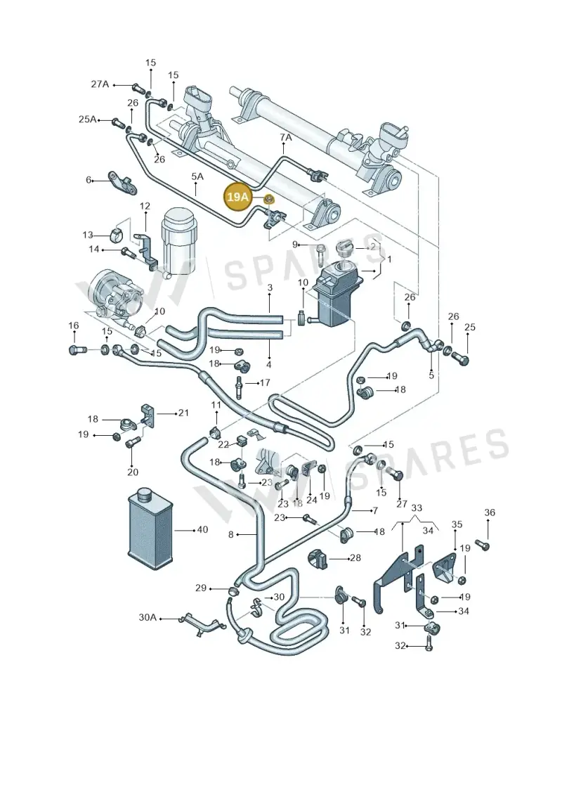N90486202 — Volkswagen New Beetle Cabrio.     06> (2005-) diagram 206422500, position 19A