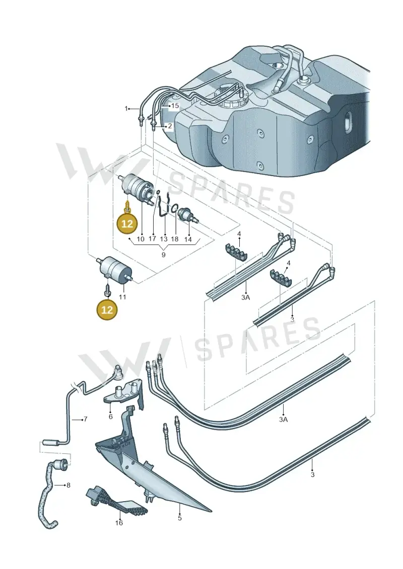 N90496802 — Volkswagen Jetta 2.0 (2015-2015) diagram 420201400, position 12