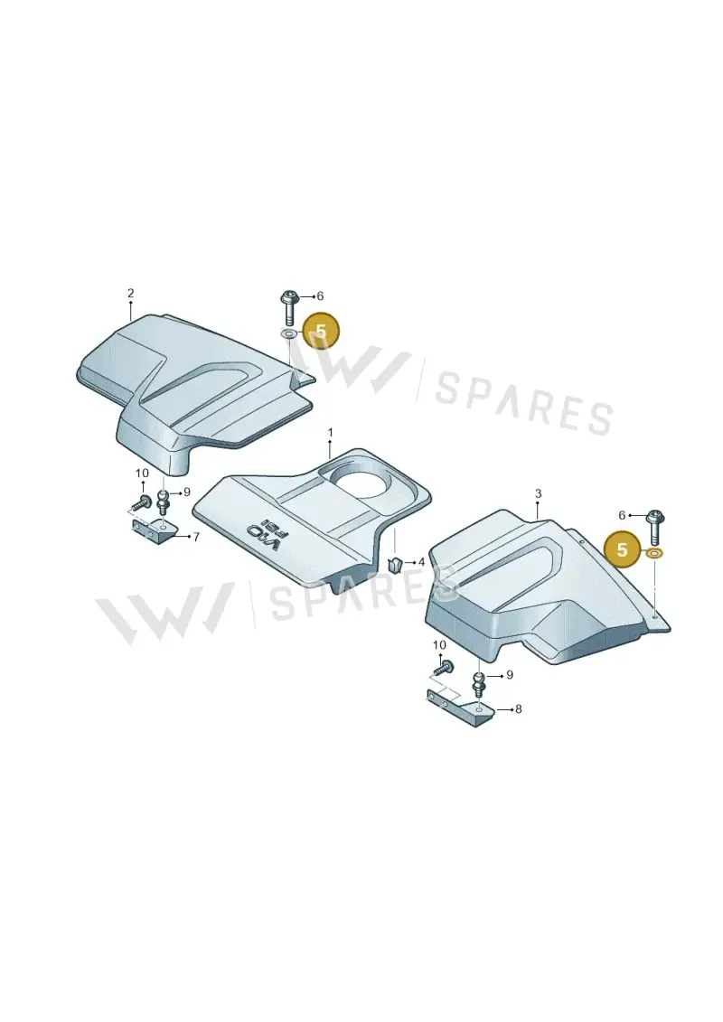 N90496901 — Audi R8 Spyder (2015-2024) diagram 872103078, position 5