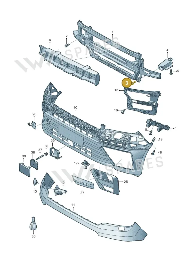 N90502103 — Volkswagen E-Crafter 35 (2018-2024) diagram 806807000, position 3