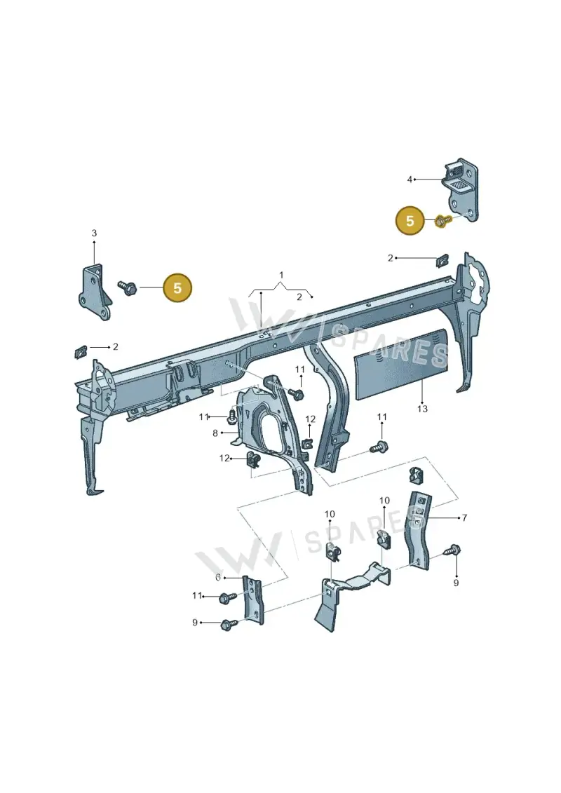N90507604 — Volkswagen Saveiro (2009-) diagram 357857200, position 5