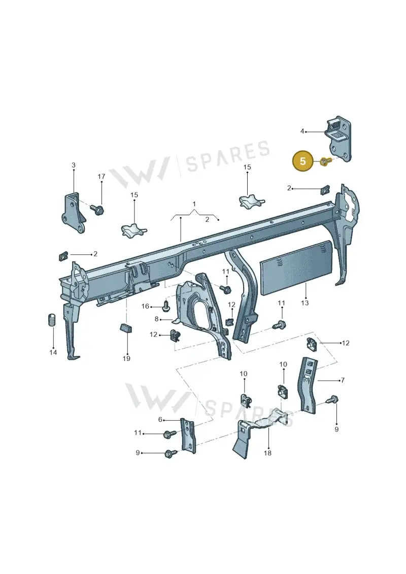 N90507604 — Volkswagen Crossfox (2014-2021) diagram 558857200, position 5