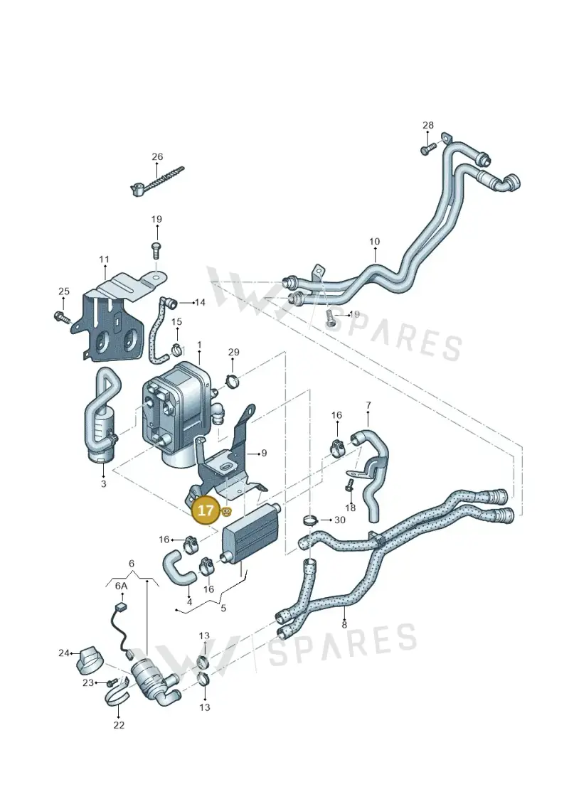 N90511507 — Volkswagen Tiguan 4Motion (2011-2018) diagram 634819700, position 17