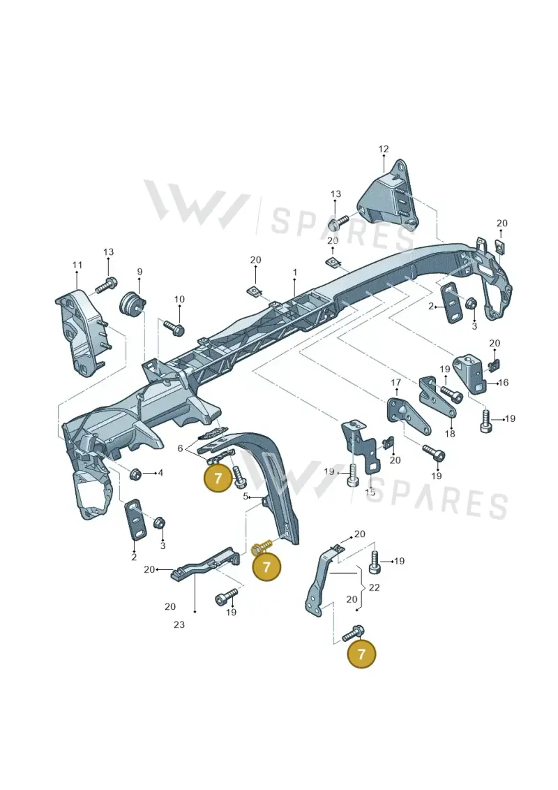N90523802 — Audi A8/S8/qu. lang    08> (2007-) diagram 291857000, position 7
