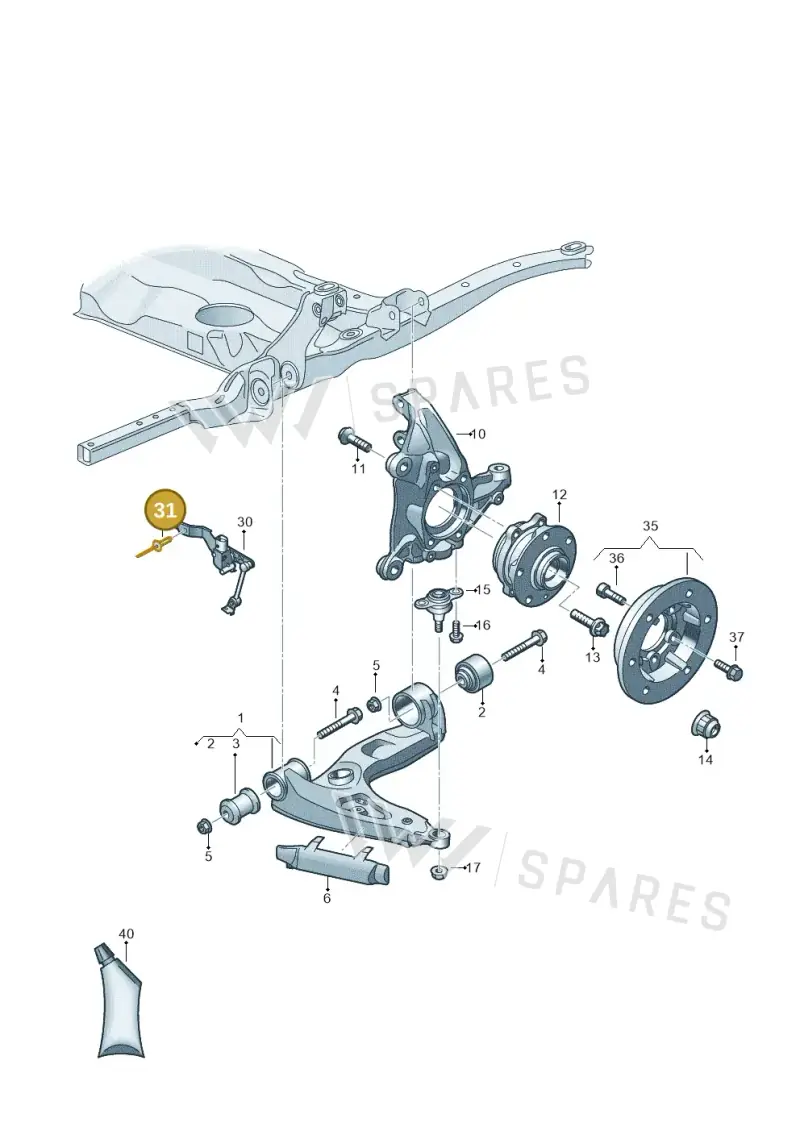 N90528204 — Volkswagen E-Crafter 35 (2018-2024) diagram 806407000, position 31
