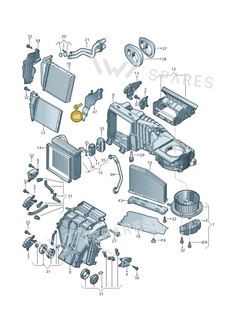 N90532901 — Volkswagen Beetle (2016-2019) diagram 691820200, position 48