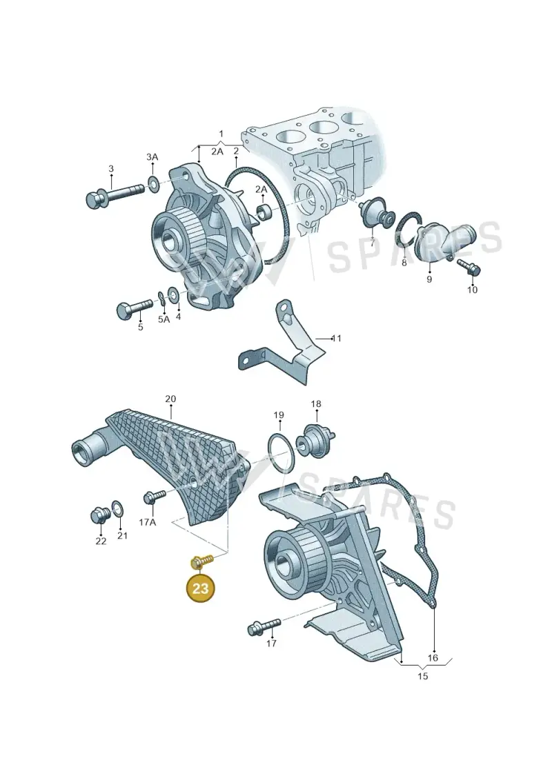 N90533003 — Audi A6 Allroad qu. (2000-2005) diagram 141121150, position 23