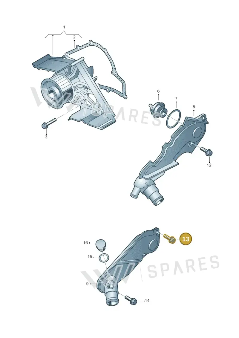 N90533003 — Skoda SUPERB                 02> (2001-) diagram 218121150, position 13