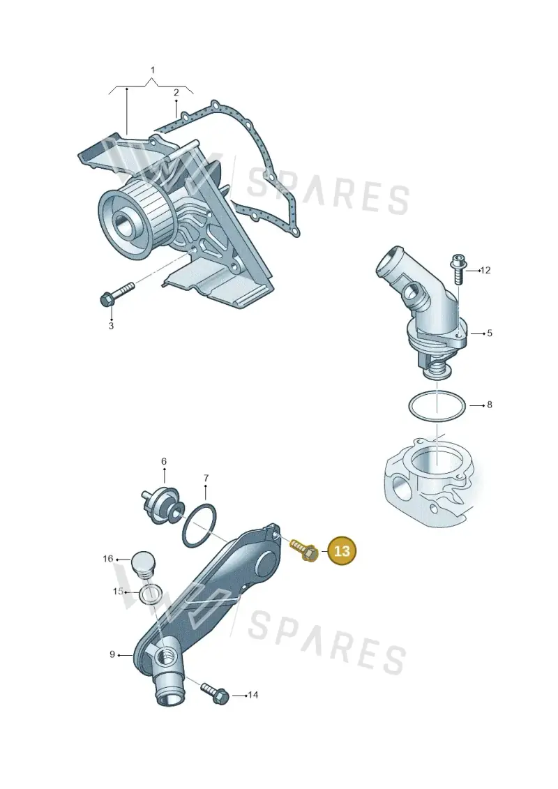 N90533003 — Audi A4/S4/Av./qu.     05> (2005-) diagram 249121150, position 13