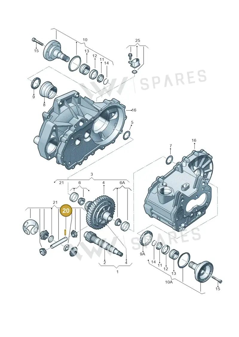 N90548701 — Volkswagen Polo (2011-2014) diagram 441409220, position 20