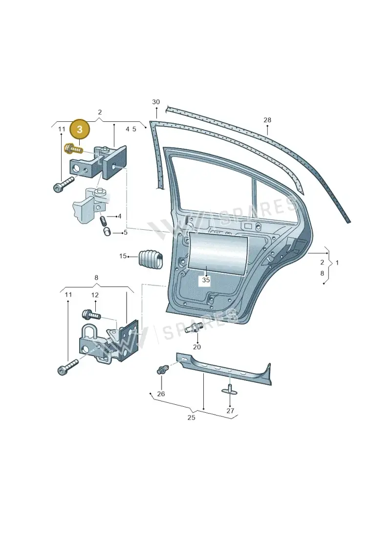 N90556401 — Skoda OCTAVIA/COMBI/4X4      01> (2000-) diagram 202833100, position 3