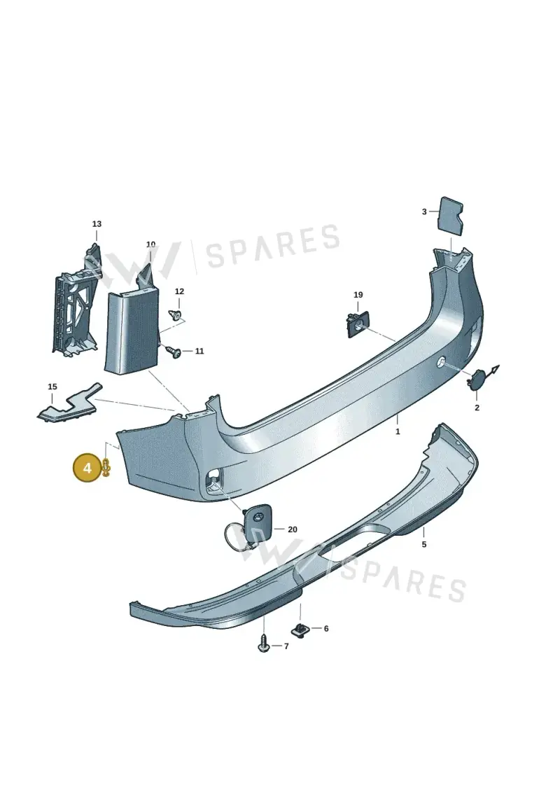 N90558401 — Volkswagen ID.Buzz (2022-) diagram 15a807060, position 4