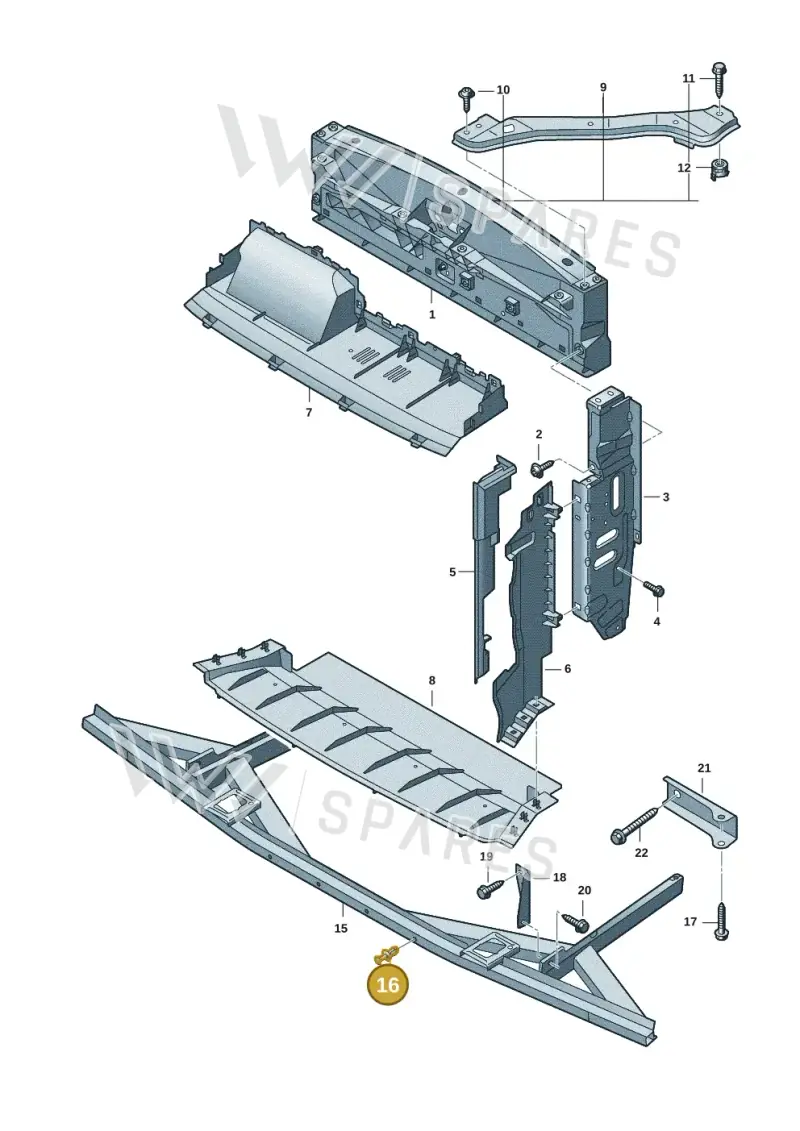 N90558401 — Volkswagen Multivan (2021-) diagram 7t0805000, position 16