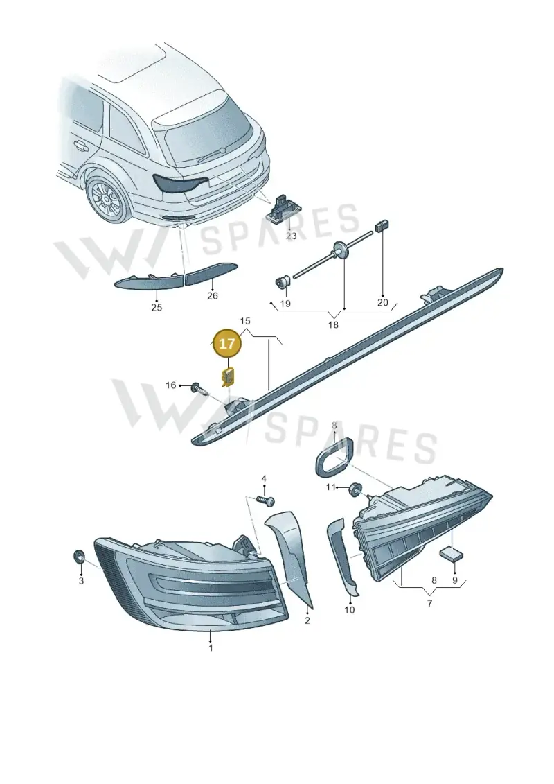 N90559101 — Audi RS4 Avant (2017-2025) diagram 849945012, position 17
