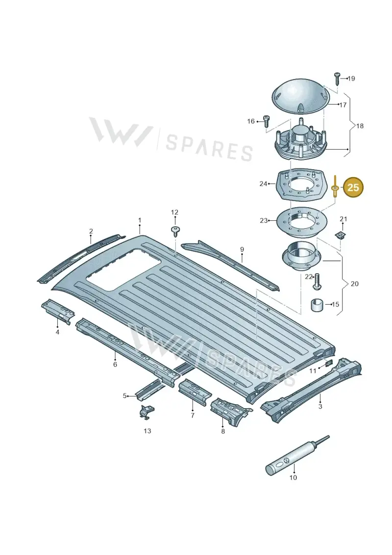N90576301 — Volkswagen Caravelle (2015-2019) diagram 410817400, position 25